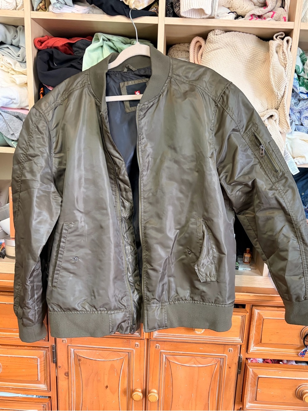 South Pole Olive Green Bomber Jacket XXL